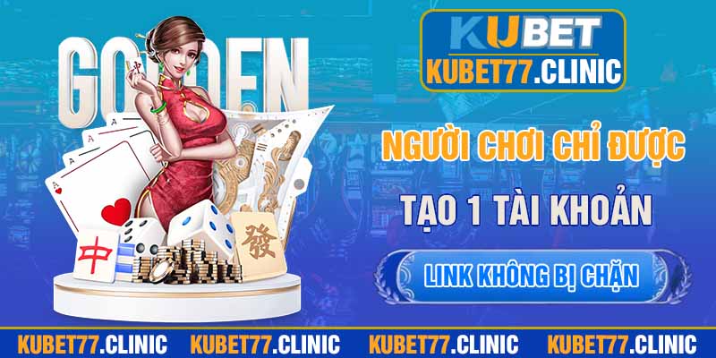 Người chơi chỉ được tạo 1 tài khoản từ 1 thông tin cá nhân